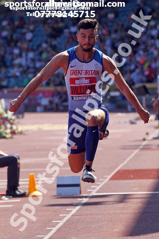 Mens triple jump, 2019 Muller British Championships, Alexander Stadium, Birmingham. Photo: David T. Hewitson/Sports for All Pics